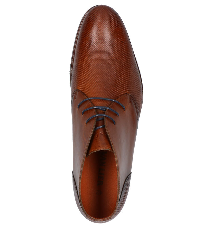 Van Lier Chaussures hautes en Cognac en cuir (261902)