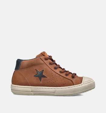 STONES and BONES Mid Baskets Cognac