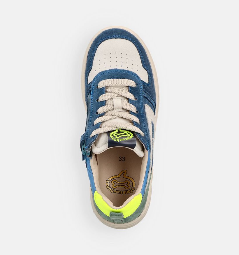 STONES and BONES Plumy Blauwe Sneakers voor jongens (369665) - geschikt voor steunzolen