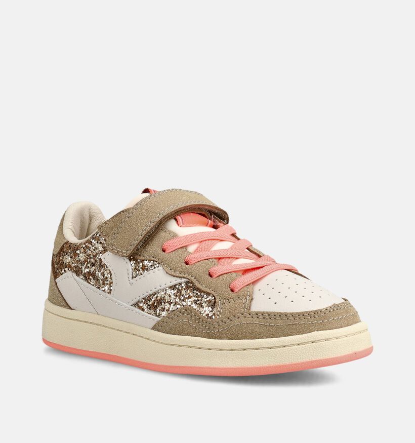 Victoria Smash Kid Baskets en Beige pour filles (371202)
