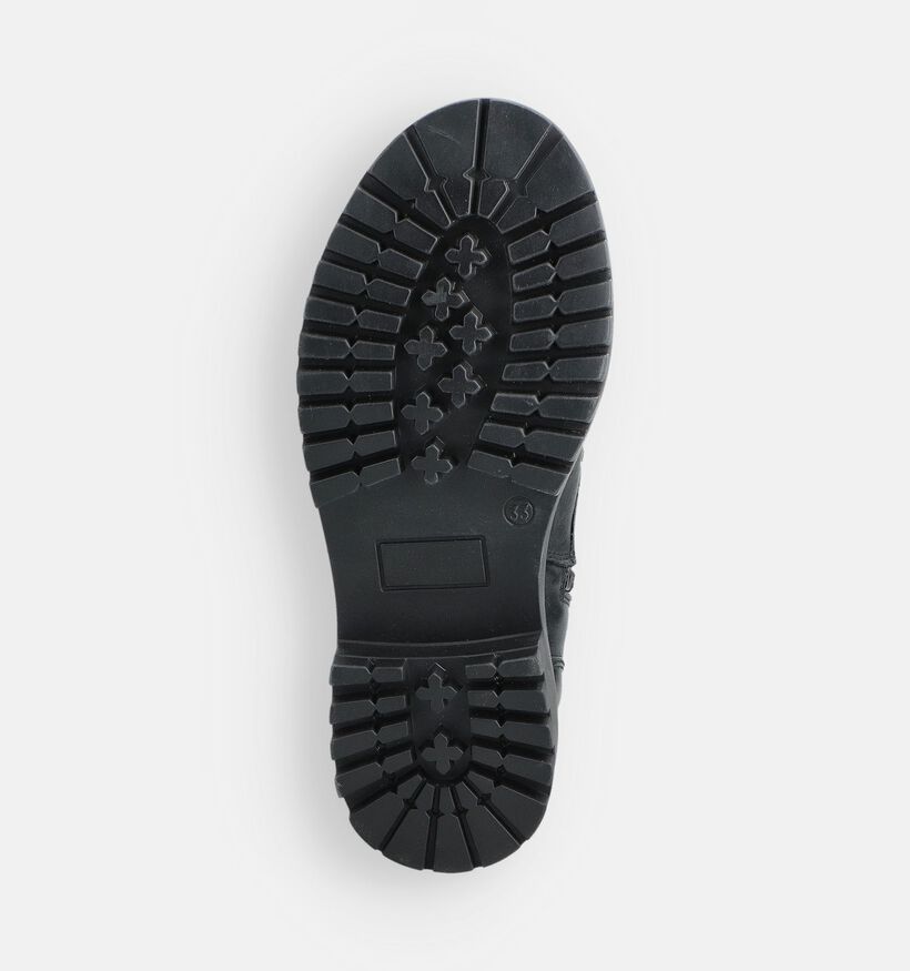 Milo & Mila Zwarte Veterboots voor meisjes (363421)