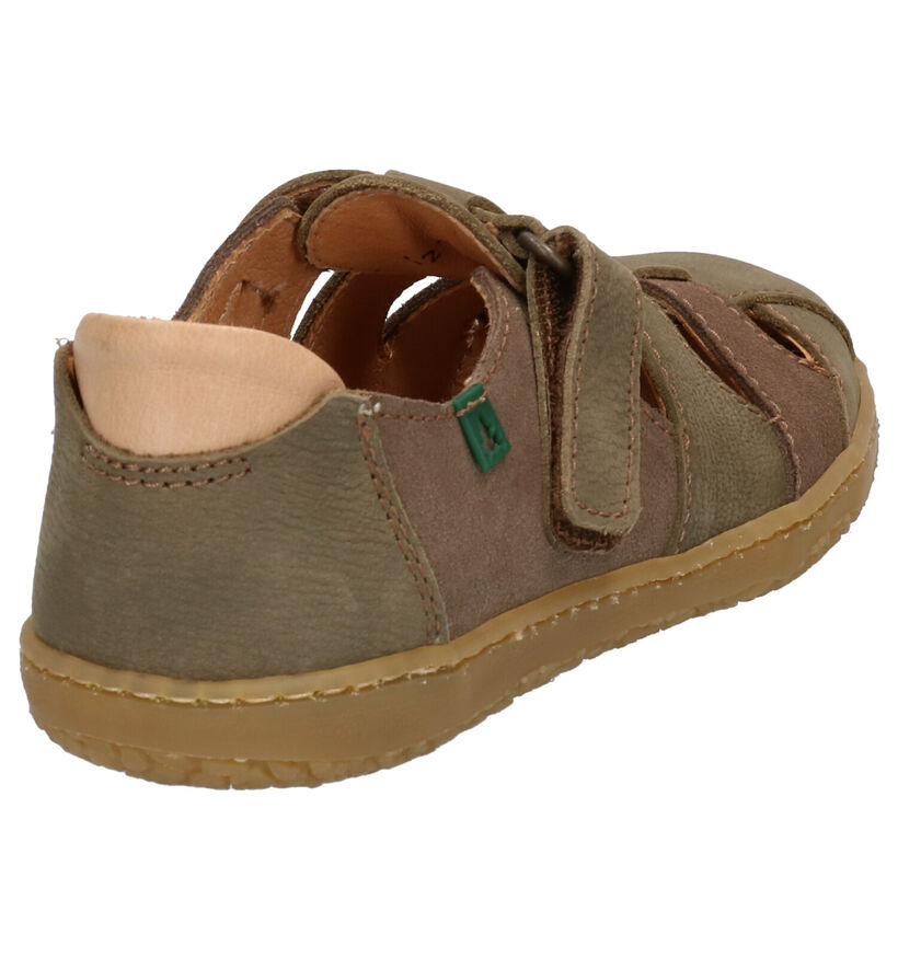 El Naturalista Yuyuan Beige Sandalen in daim (275133)