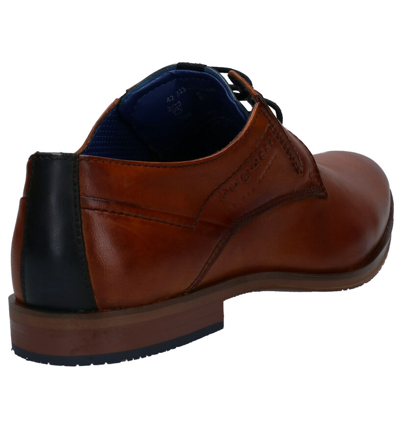 Bugatti Cognac Geklede Schoenen in leer (276782)