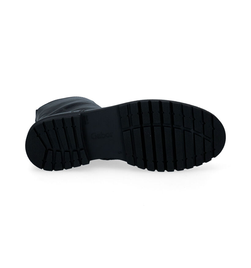 Gabor OptiFit Bottines en Noir en cuir (297226)