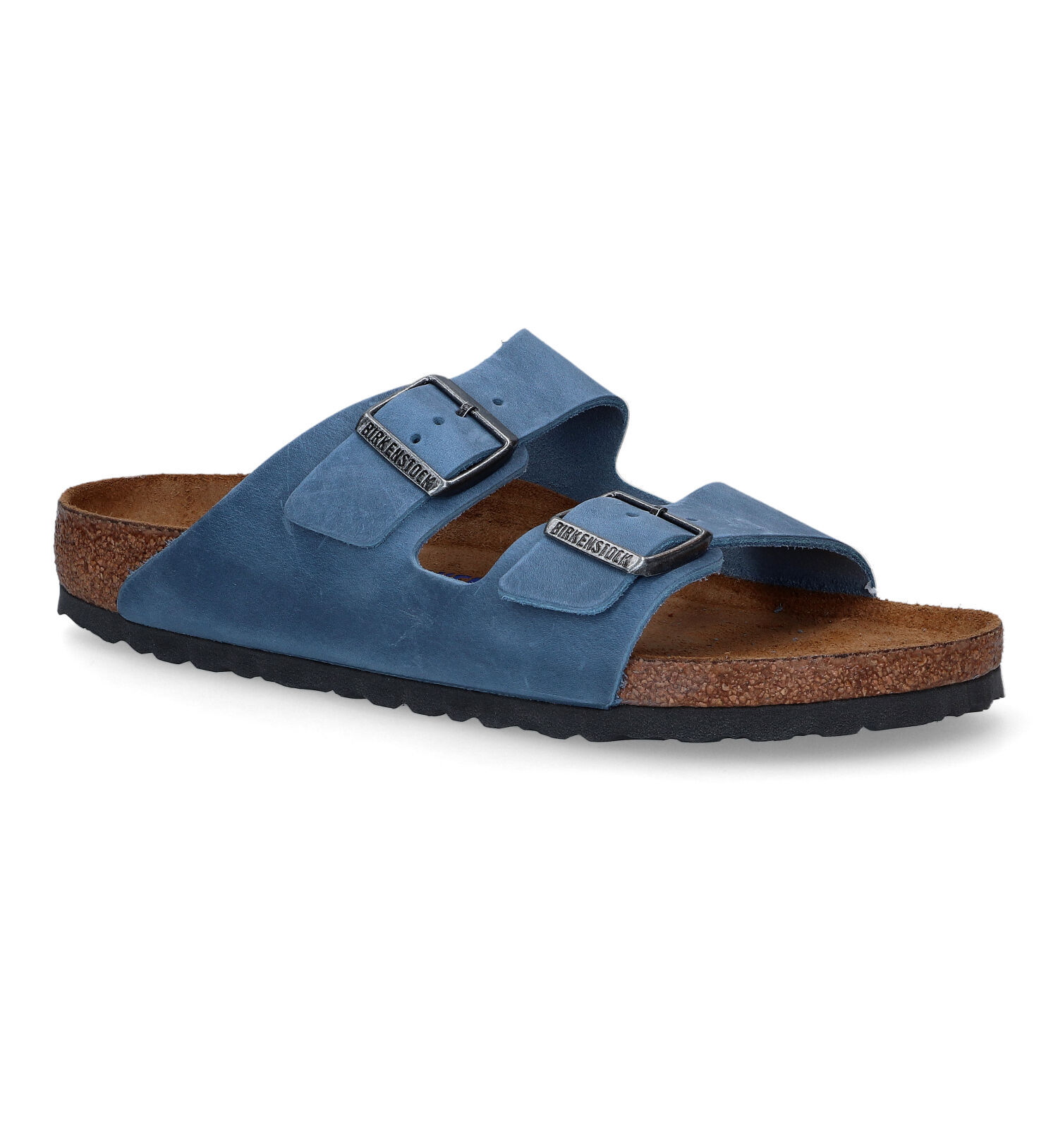 Birkenstock Arizona Soft footbed Blauwe Slippers Heren Slippers Online op TORFS.BE