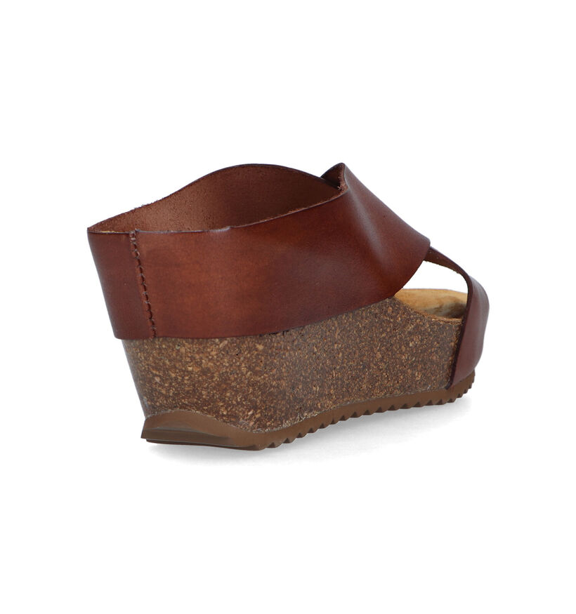 Hee Cognac Slippers voor dames (322720)