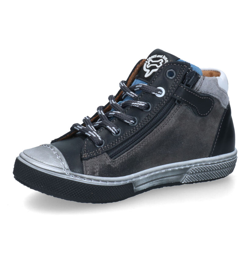 STONES and BONES Raspo Chaussures hautes en Bleu pour garçons (313873) - pour semelles orthopédiques