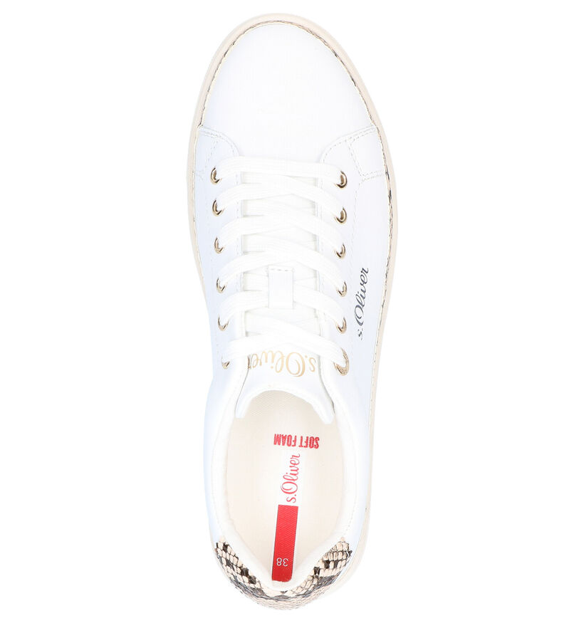 s.Oliver Chaussures plates en Blanc en cuir (270008)