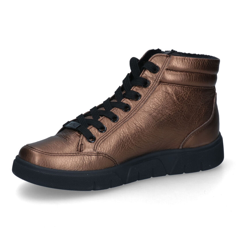 Ara Rom-Sport-ST Bronzen Sneakers in leer (316215)