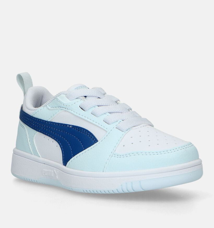 Puma Rebound v6 ac Baskets en Bleu pour garçons, filles (334493) - pour semelles orthopédiques