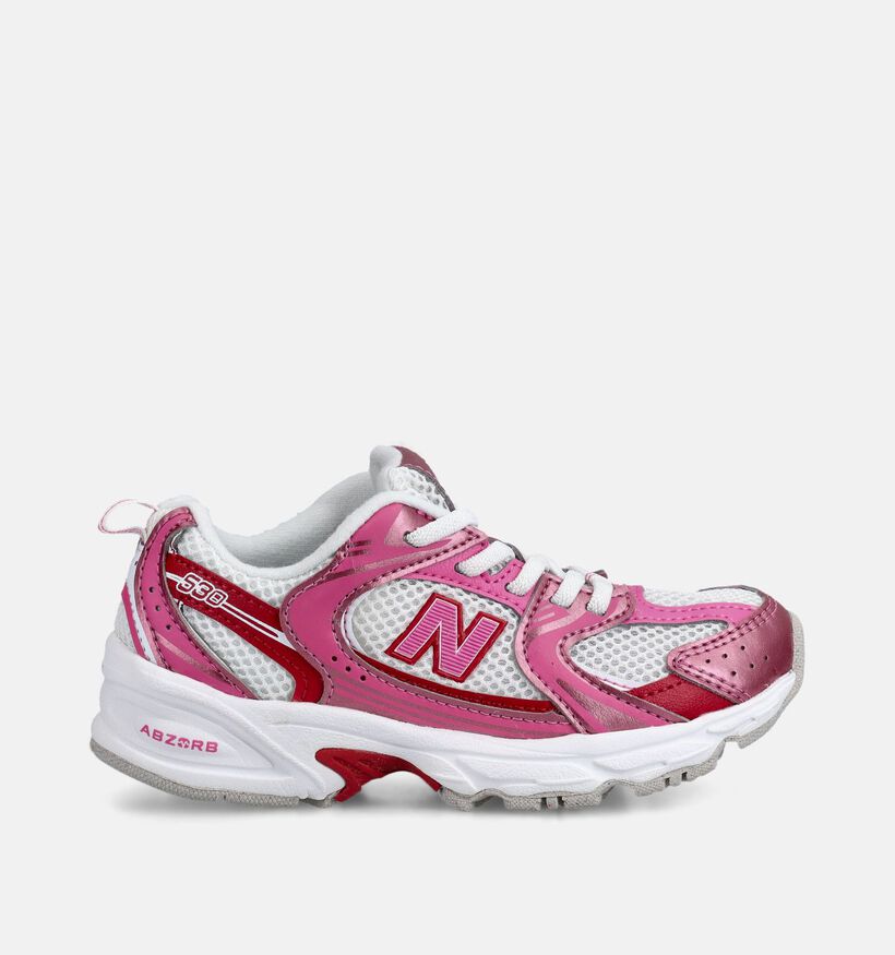 New Balance 530 Baskets basses en Rose pour filles (366203) - pour semelles orthop&eacute;diques