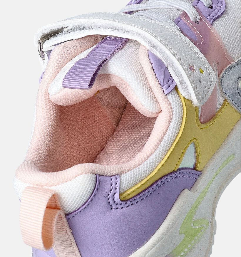 Barbarella Witte Sneakers Pastel voor meisjes (363749) - geschikt voor steunzolen
