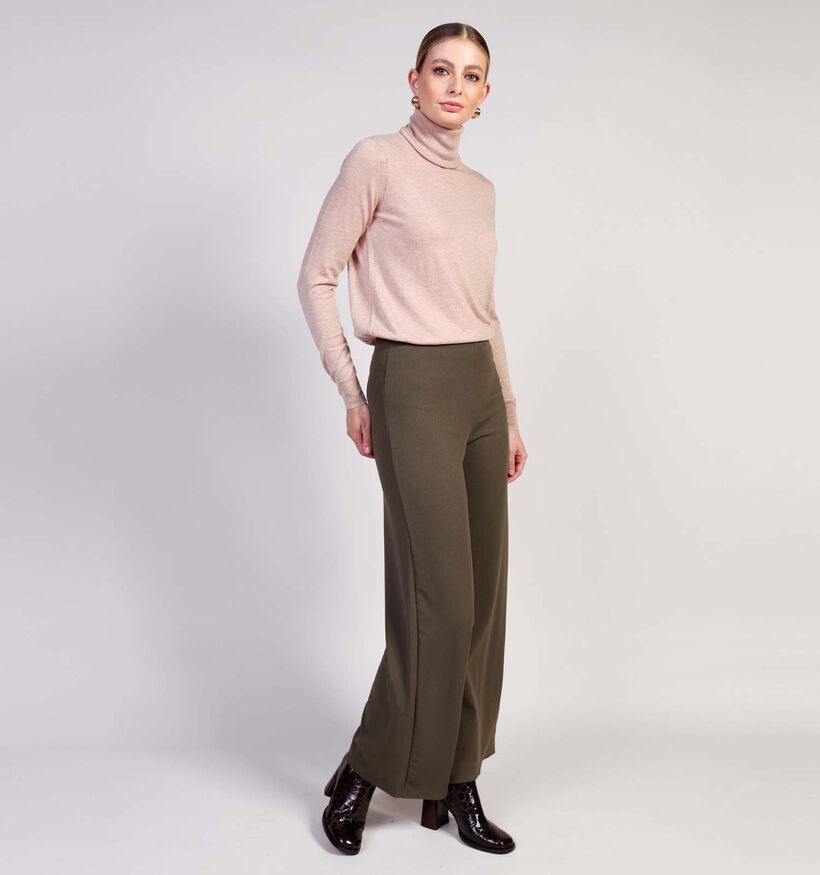 Sisters point Glut Kaki Geklede Broek voor dames (371954)