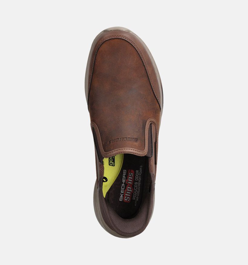 Skechers Slip-ins Slade Chaussures à enfiler en Marron pour hommes (359767) - pour semelles orthopédiques