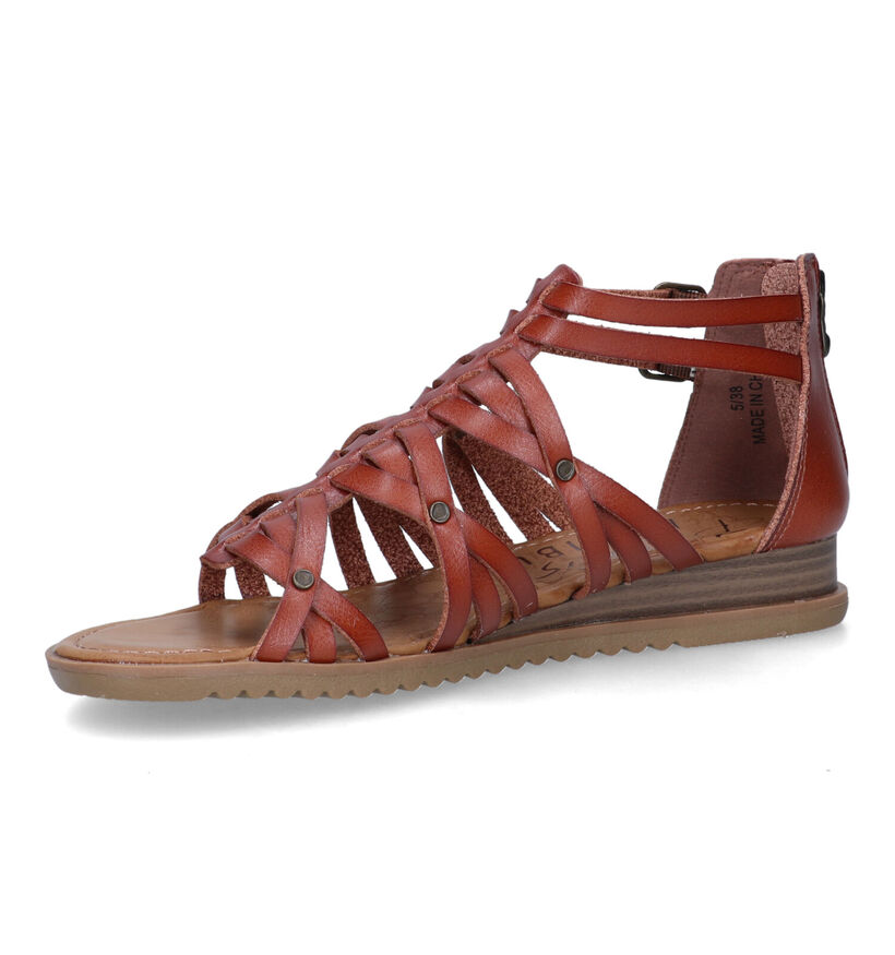 Blowfish Malibu Bloomy Cognac Sandalen voor dames (322142)