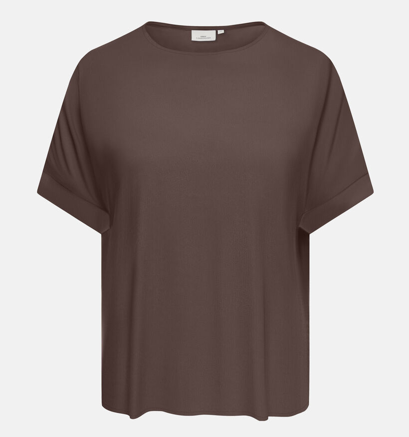 ONLY Carmakoma Vilma Bruine T-shirt voor dames (374863)