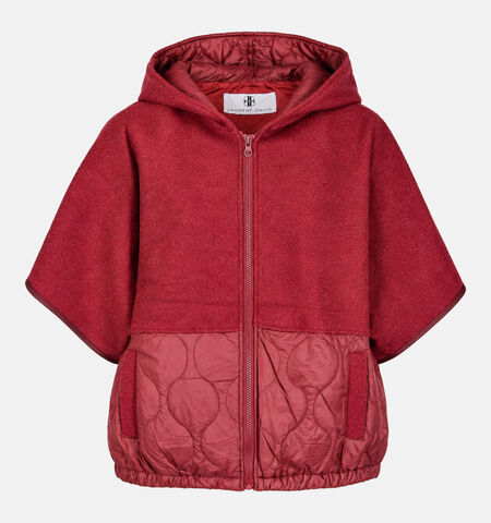 Laurent David Manteaux Marron/Bordeaux