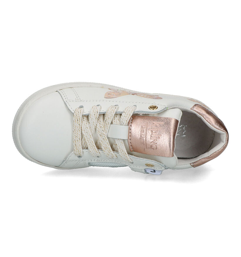Kipling Jolly Witte Sneakers voor meisjes (323841) - geschikt voor steunzolen