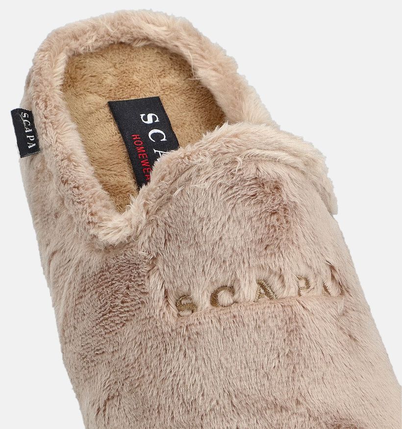Scapa Pantoufles en Beige pour femmes (364009) - pour semelles orthopédiques