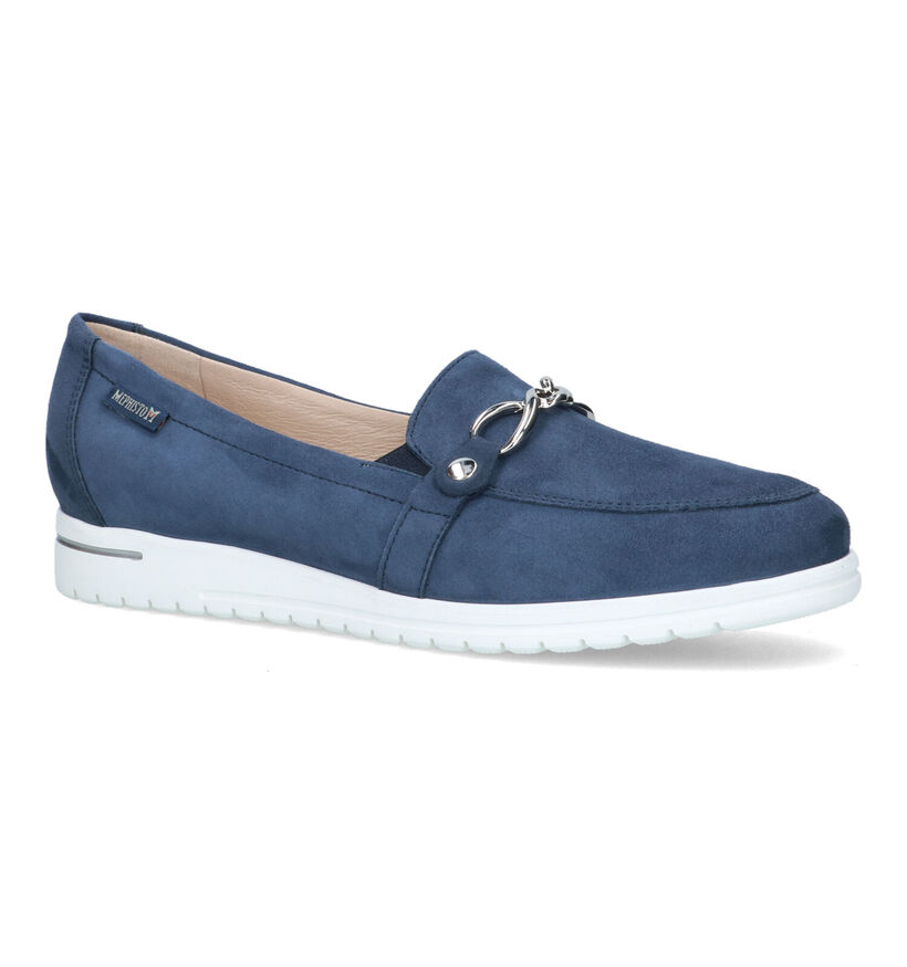 Mephisto Juliana Blauwe Instappers voor dames (323325) - geschikt voor steunzolen
