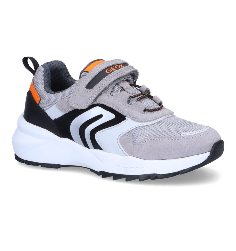 Geox Heevok Grijze Sneakers in leer (311043)