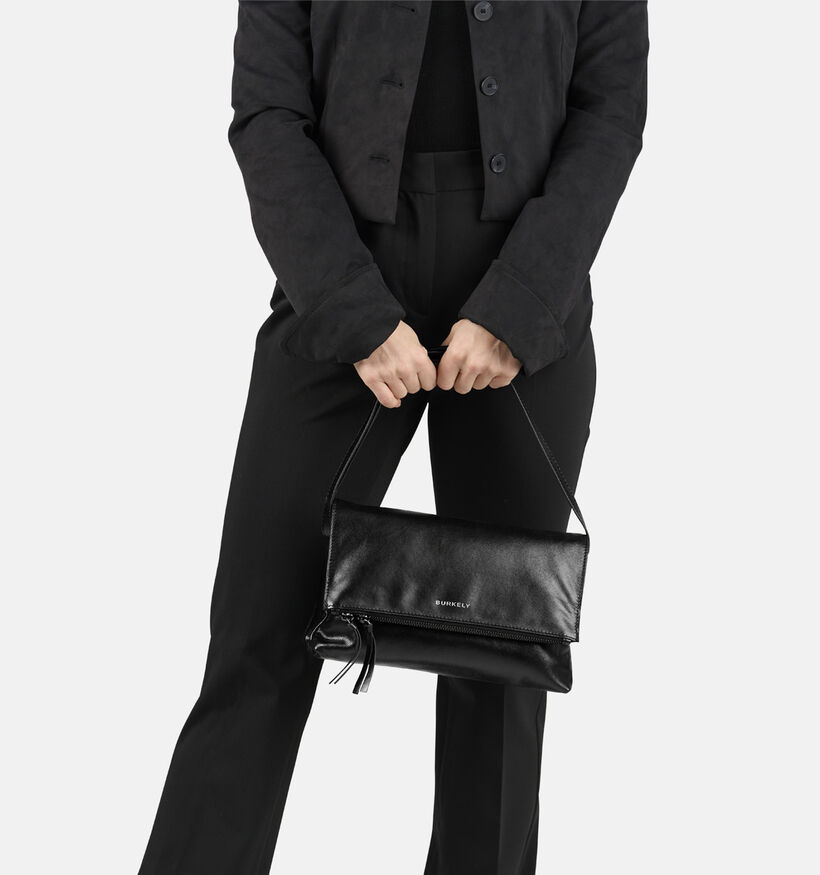 Burkely Creased Crystal Sac à bandoulière en Noir pour femmes (363082)
