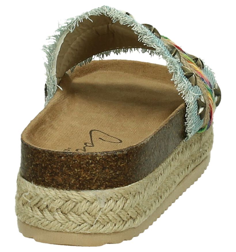 Slipper Coolway Samba Multicolor met Dikke Zolen en Sterretjes, , pdp
