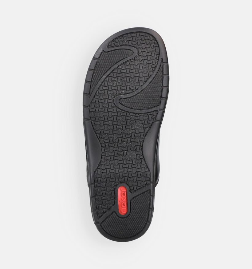 Rieker Nu-pieds en Noir pour hommes (370513)
