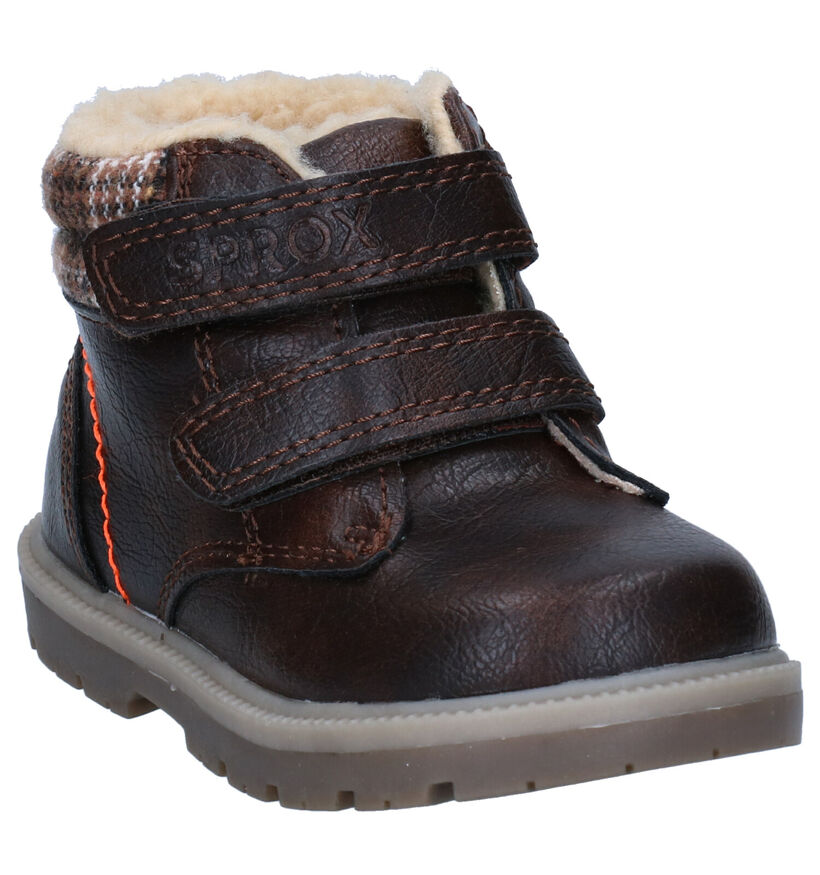 Sprox Bruine Bottines voor jongens (297268)