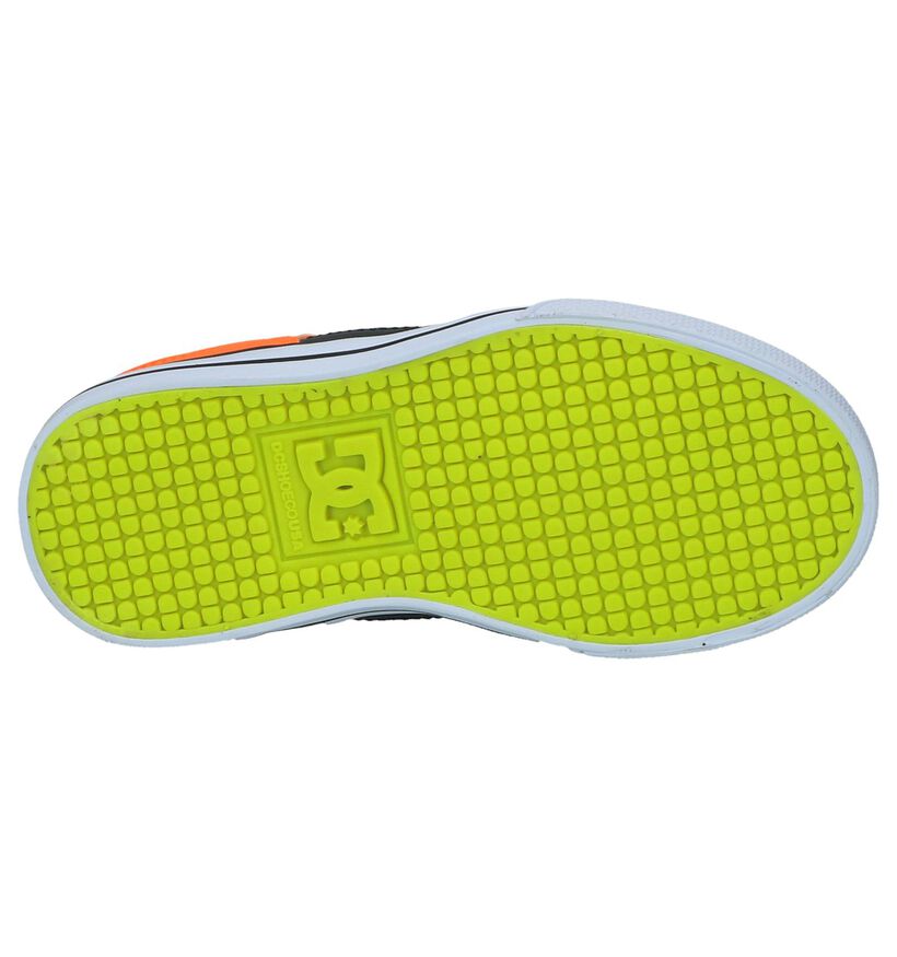 DC Shoes Pure Elastic Zwarte Lage Skateschoenen in kunstleer (235130)