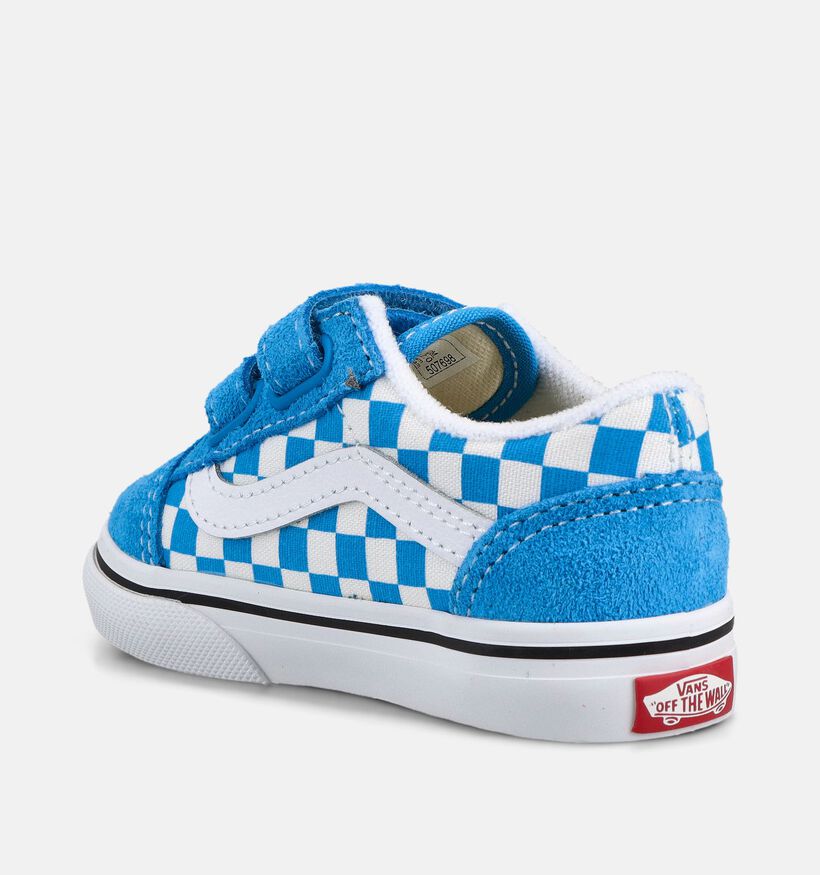 Vans Old Skool Checkerboard Blauwe Babysneakers voor meisjes (368966)