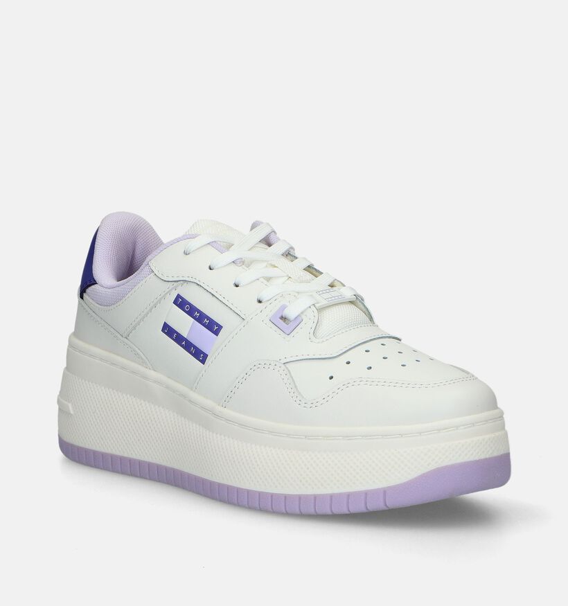 Tommy Hilfiger TJW Retro Flatform Witte Sneakers voor dames (336391) - geschikt voor steunzolen