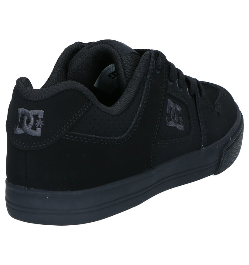 DC Shoes Pure Zwarte Skateschoenen in stof (263589)