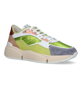 Hampton Bays Groene Chunky sneakers in leer (324184)