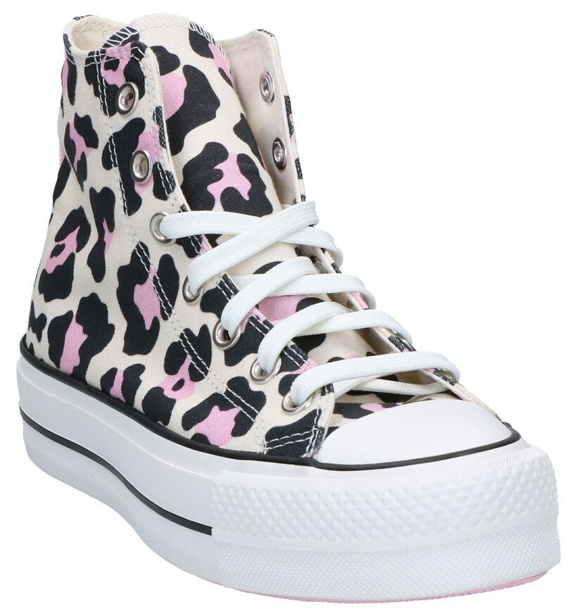 Converse Chuck Taylor All Star Lift Baskets en Rose en textile (266496)