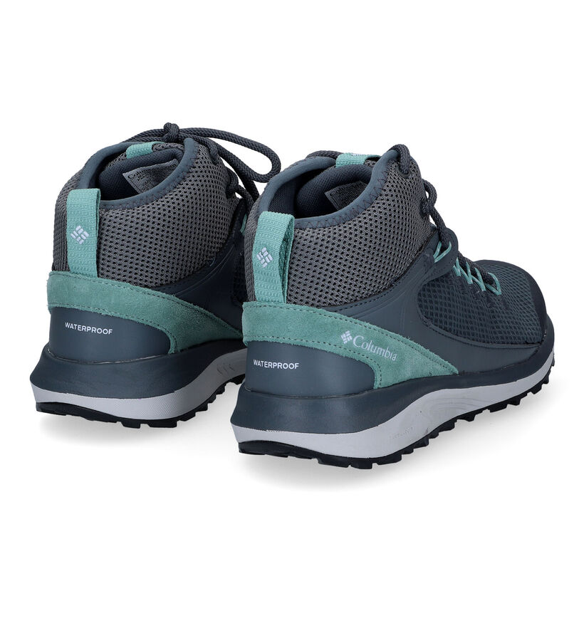 Columbia Trailstorm Mid WP Chaussures de marche en Gris pour femmes (303804) - pour semelles orthopédiques