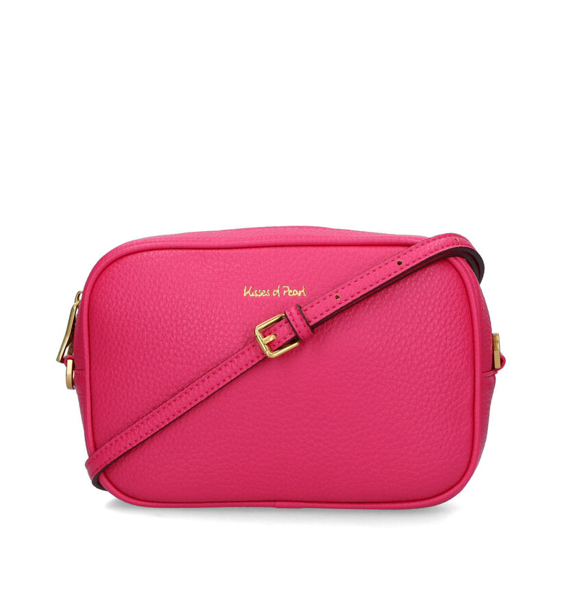 Kisses of Pearl Chloe Cognac Crossbody Tas in kunstleer (325127)