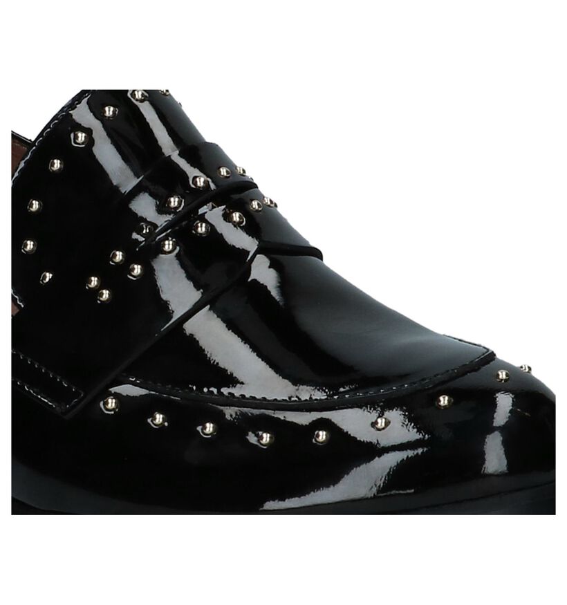 Zwarte Comfortabele Mocassins Wonders in lakleer (232043)