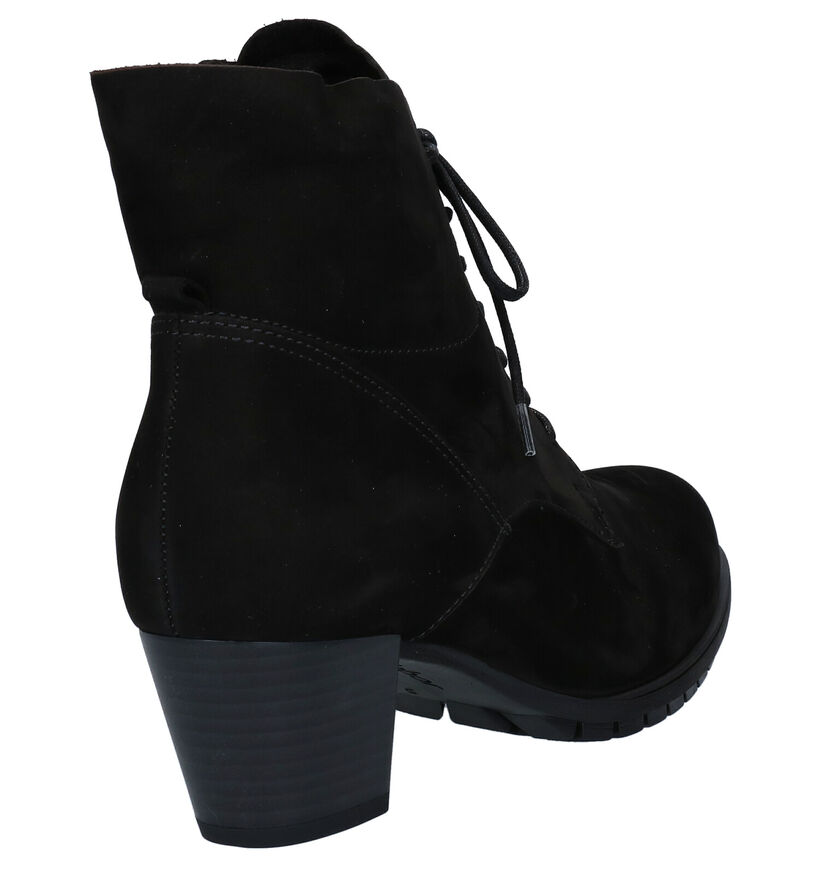 Gabor Bottillons en Noir en nubuck (283959)