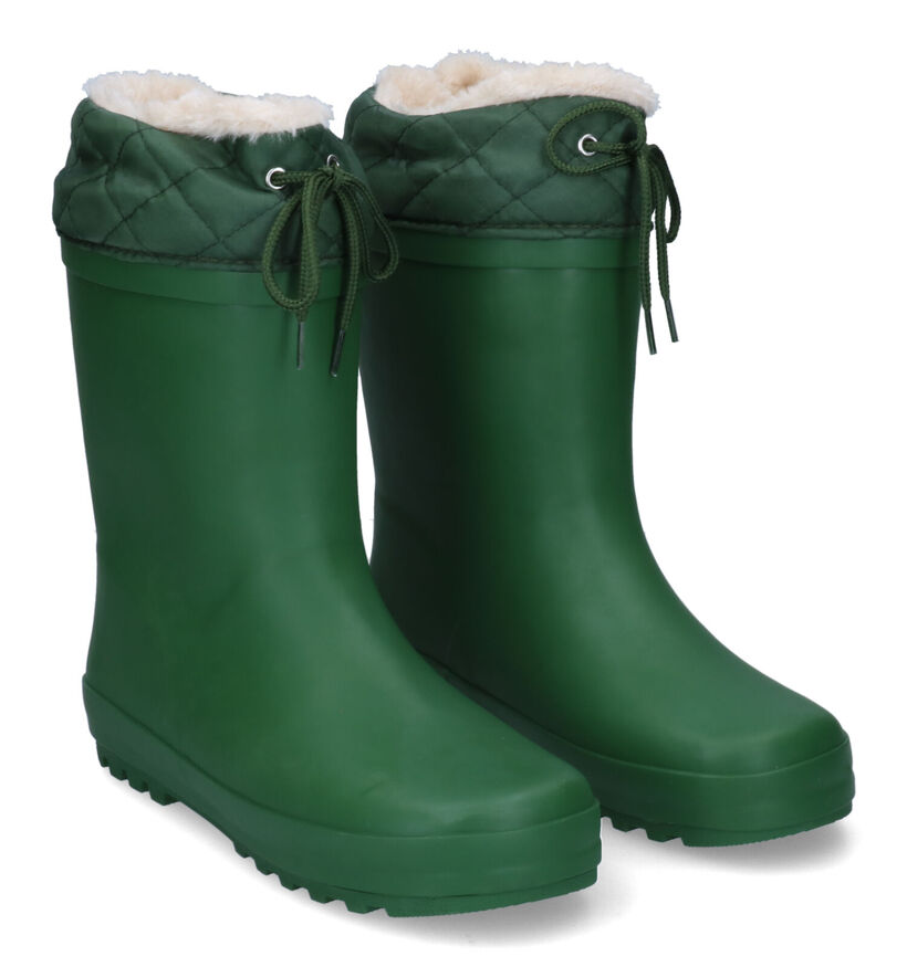 Xplor Rainboot Collar Fur Bottes de pluie en Noir pour garçons, filles (326387) - pour semelles orthopédiques