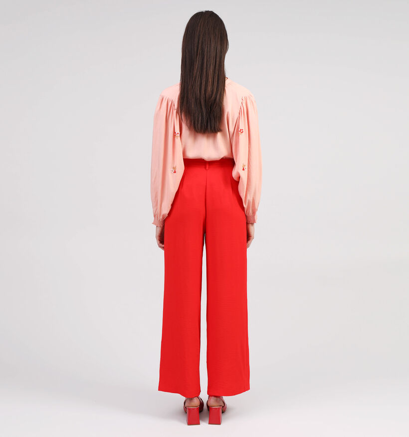 Vero Moda Badina Rode Wijde Broek voor dames (353077)