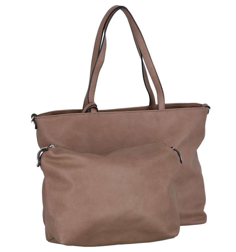 Emily & Noah Cabas bag in bag en Brun en simili cuir (282180)