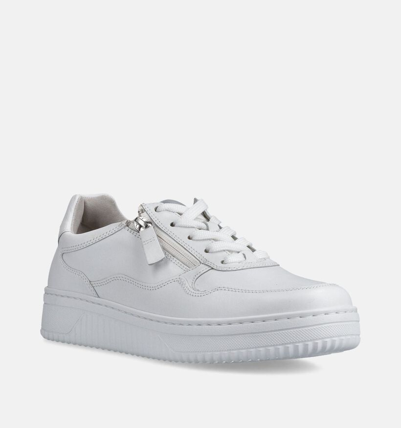 Gabor Witte Sneakers voor dames (368366) - geschikt voor steunzolen