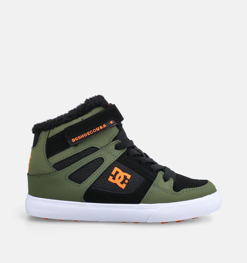 DC Shoes Pure High Top Groene/Zwarte Hoge Sneakers voor jongens (376208)
