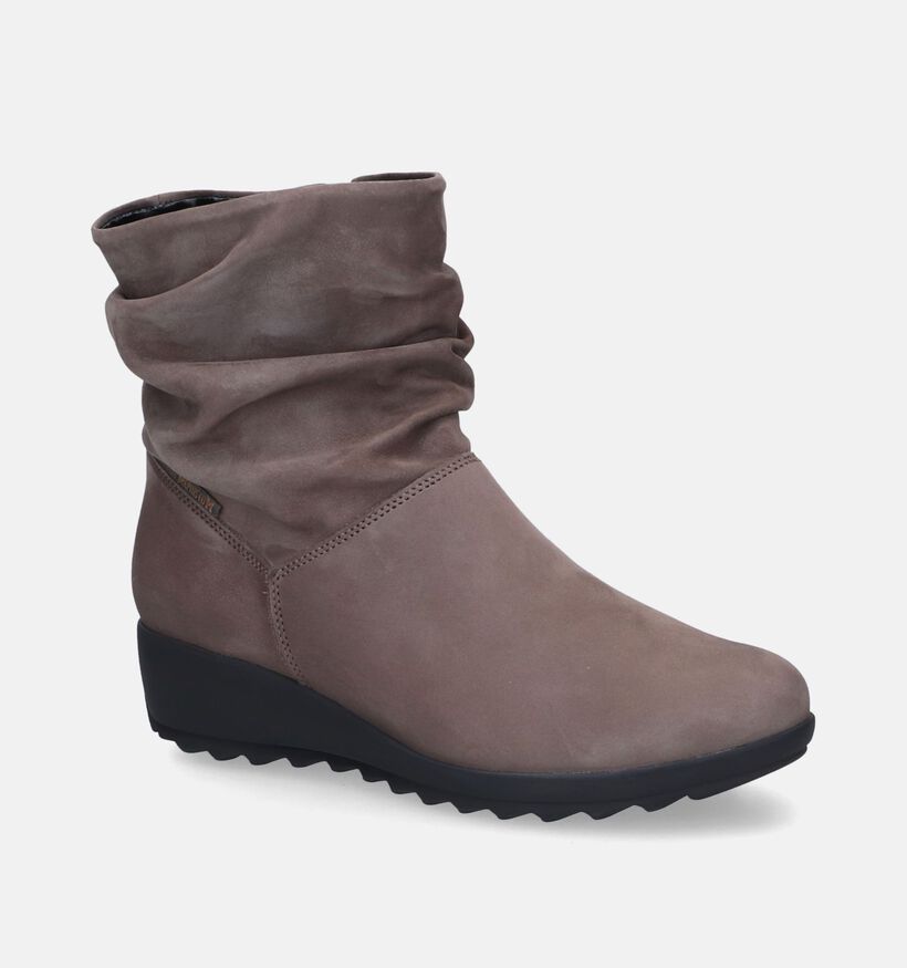 Mephisto Agatha Bottes en Taupe pour femmes (316741) - pour semelles orthopédiques