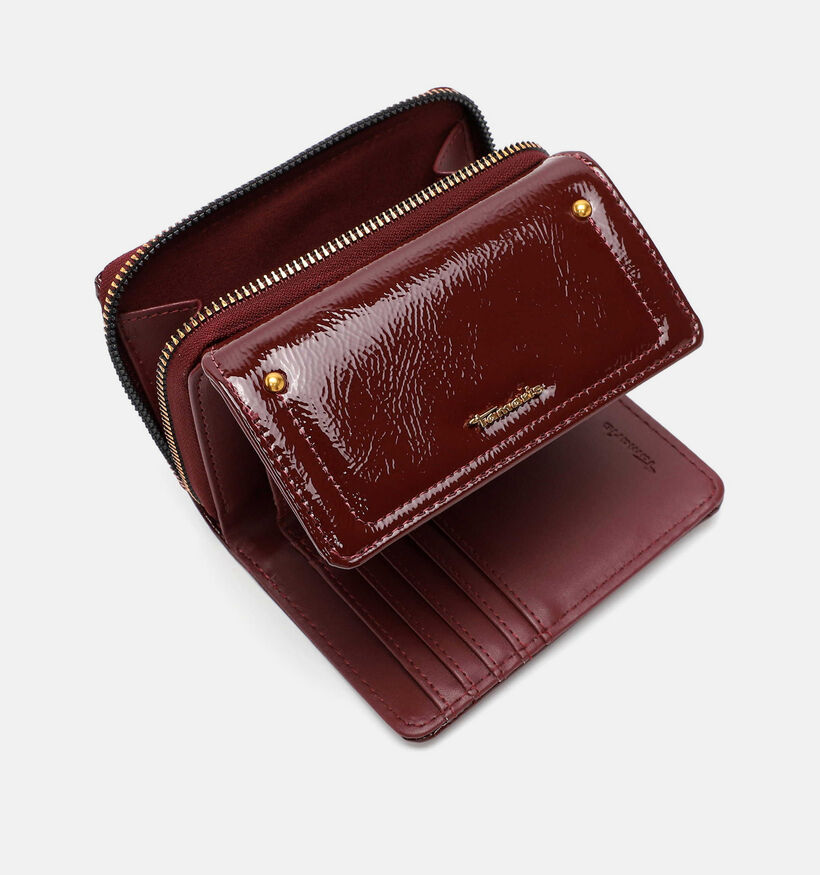 Tamaris Marina Patent Porte-monnaie zipp&eacute; en Bordeaux pour femmes (378799)