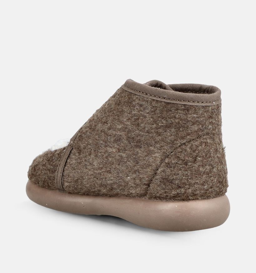 Milo & Mila Bruine Gesloten Babypantoffels voor jongens, meisjes (381141) - geschikt voor steunzolen