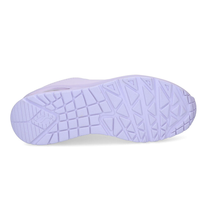 Skechers Uno Frosty Kicks Baskets en Mauve pour femmes (334206) - pour semelles orthopédiques