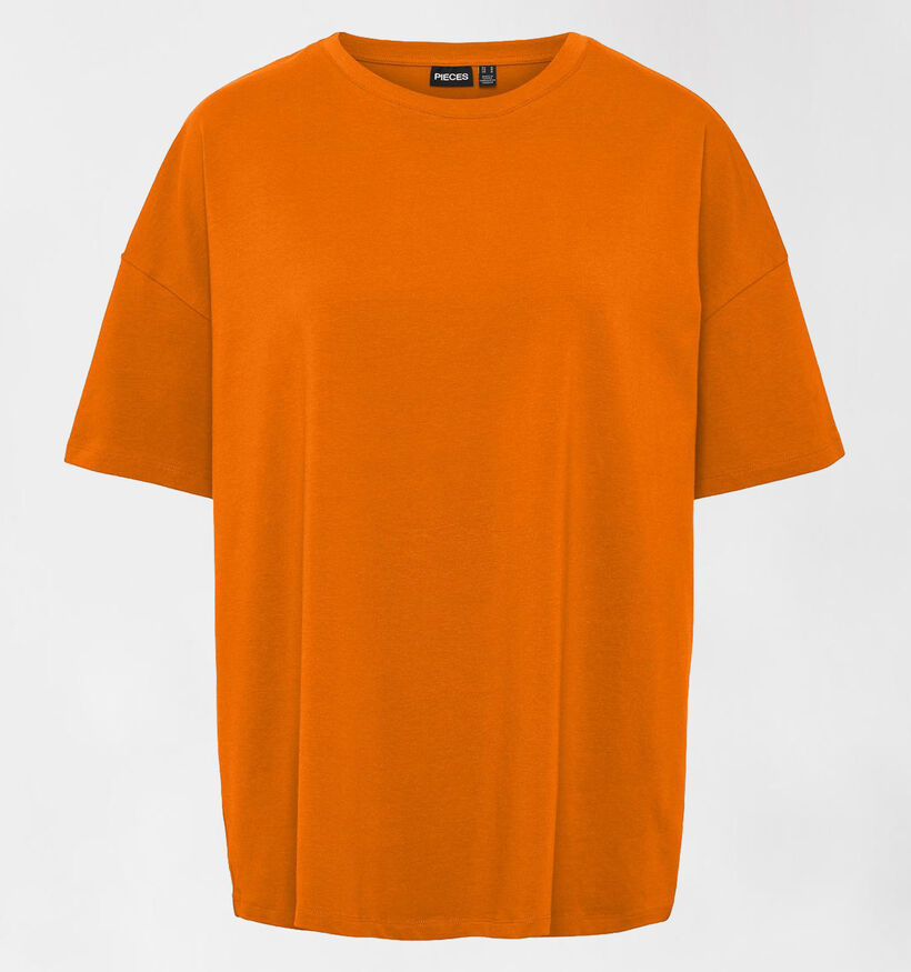 Pieces Mariski Oranje T-shirt voor dames (317817)