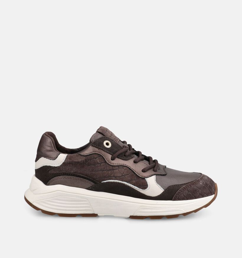 Xsensible Rainbow Donkerbruine Sneakers voor dames (379018) - geschikt voor steunzolen